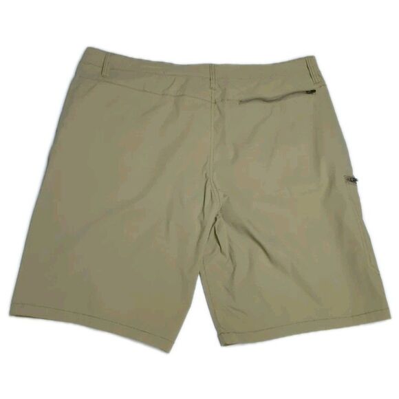 Weatherproof Vintage Men Trail Shorts 38 Straight Fit Zip Pockets Mid Rise Beige - Picture 5 of 10